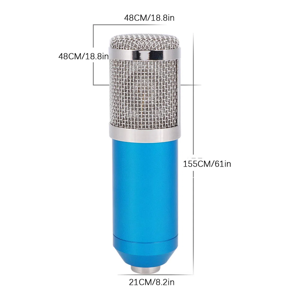 Mikrofon Pojemnościowy Komputer Zestaw Mikrofonu USB do Nagrywania Audycji na żywo, do Telefonu Komórkowego, Komputera
