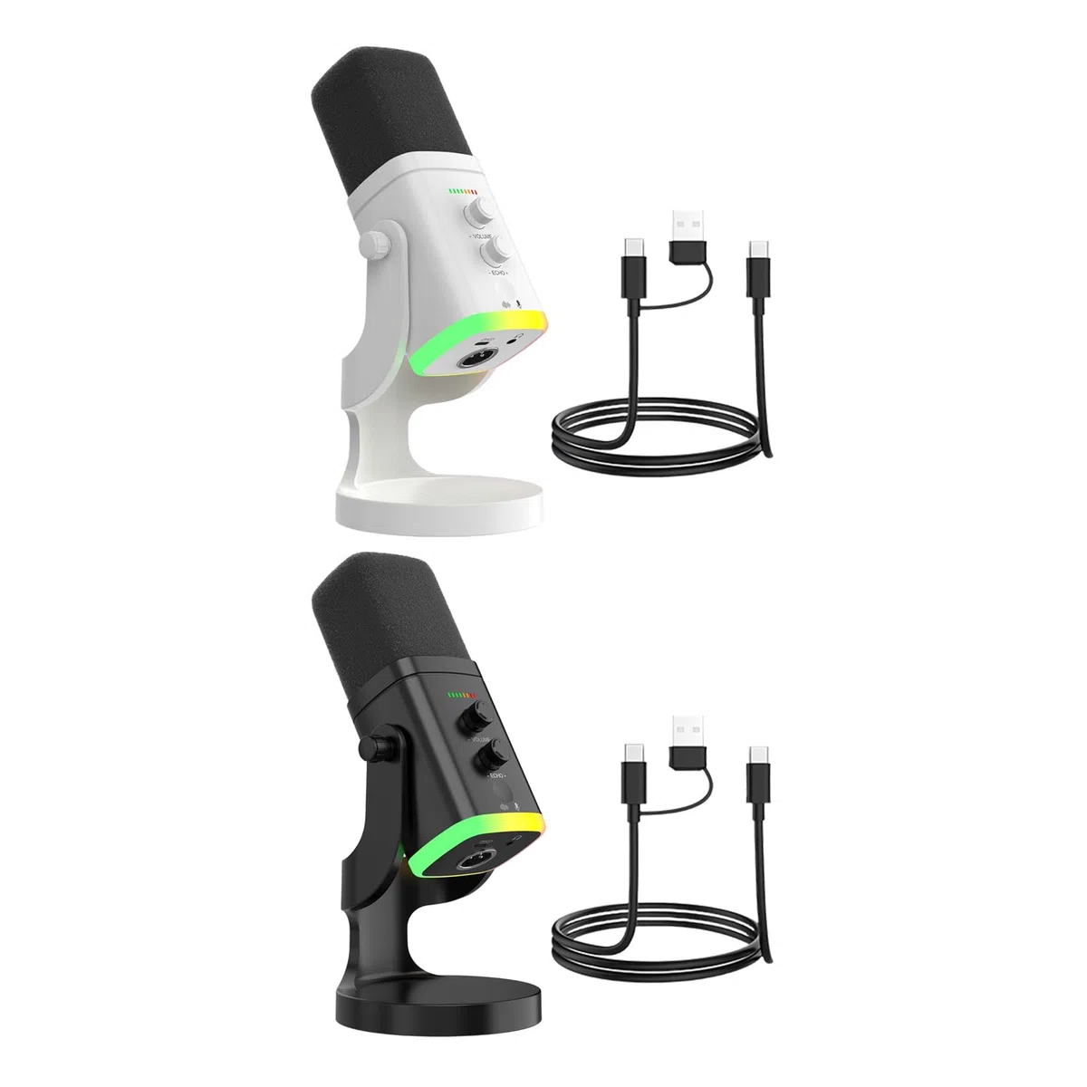 Mikrofon USB Expert Double Link z kolorowym tłem odpowiedni do oświetlenia koncertowego mikrofonu komputerowego