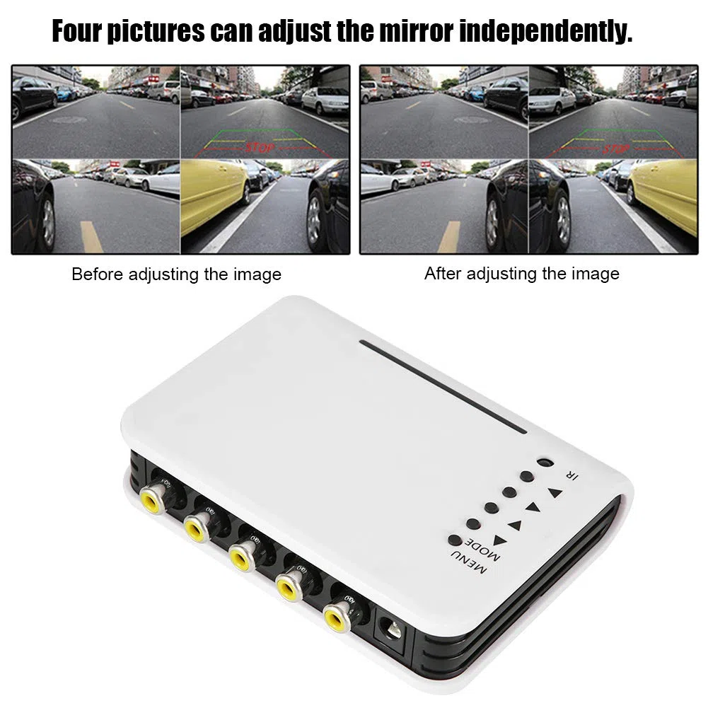 CCTV Video Quad Splitter Switcher Kamera Procesor Zestaw 4-kanałowy